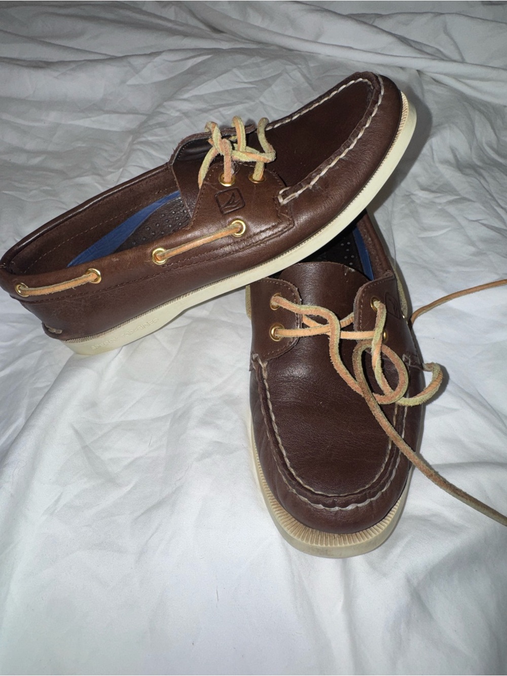 Sperry Top-Sider Authentic Original 2-Eye Boat Shoes Sz 7 Brown - Picture 11 of 15